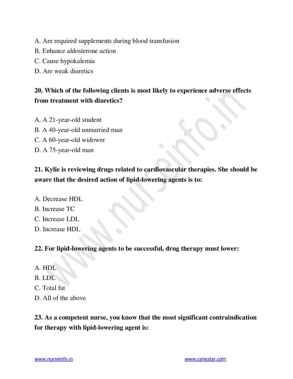 Nclex Practice Book Pdf Pharmacology Questions And Answers Nurse Info