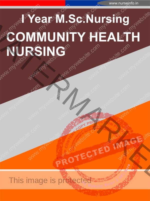 msc nursing, community health nursing notes
