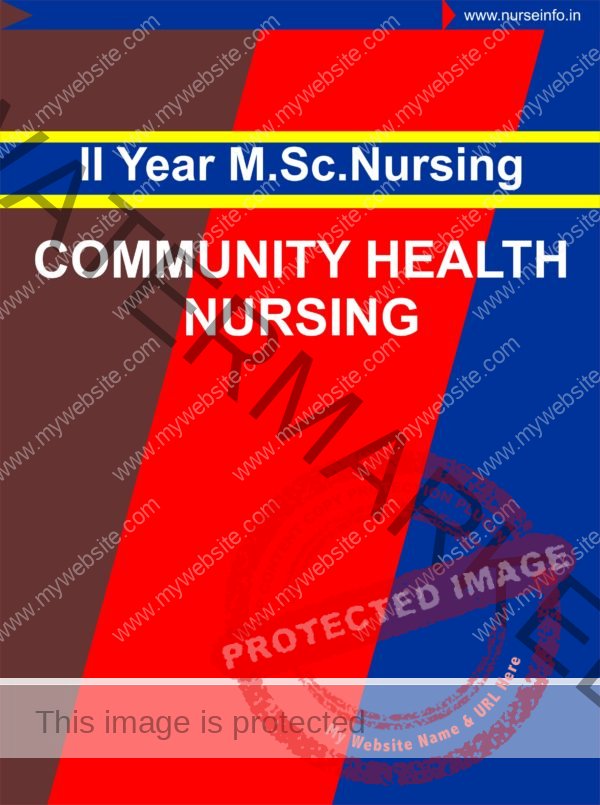 Community Health Nursing - II Notes for MSC Nursing second year