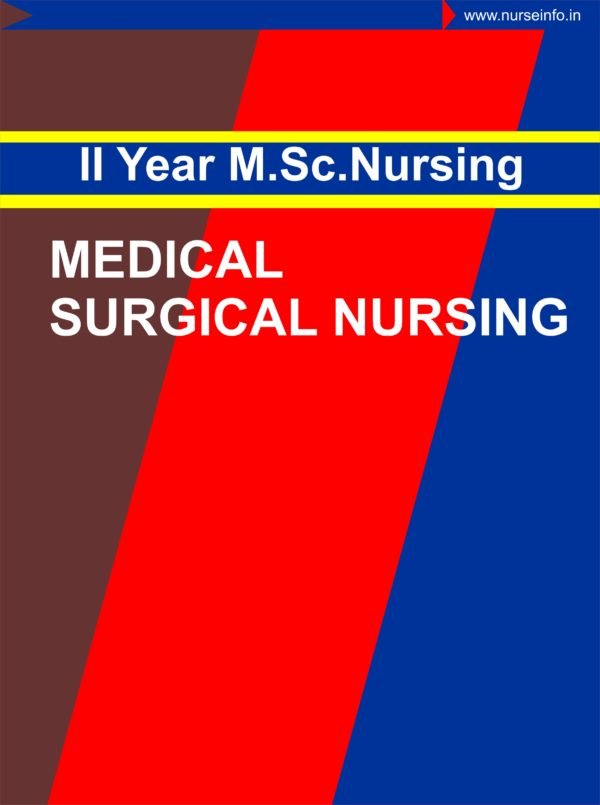 Medical Nursing Nursing - II Notes, msc nursing first year