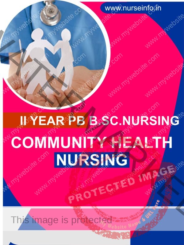 community health nursing for pb bsc nursing students notes