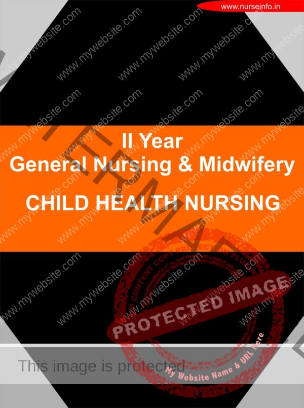 gnm second year nursing child health nursing notes pdf