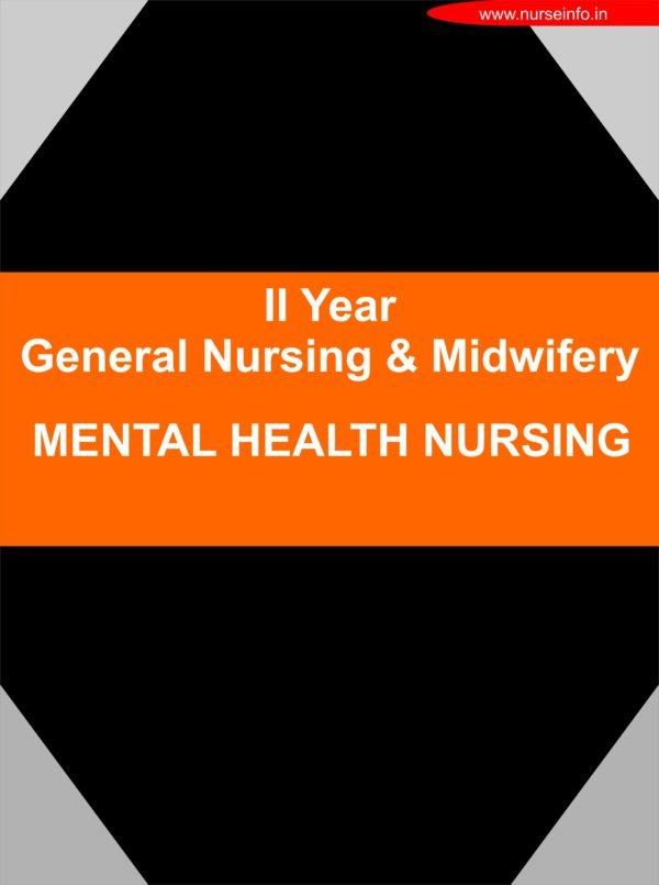 mental health and psychiatric nursing gnm second year nursing notes