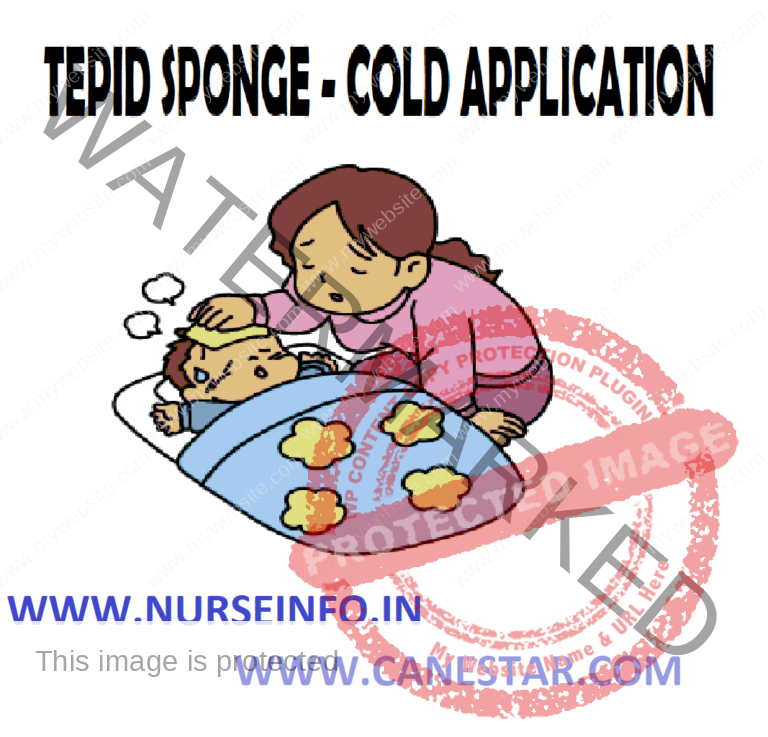 Tepid Sponge and Cold Sponge Application Procedure Definition
