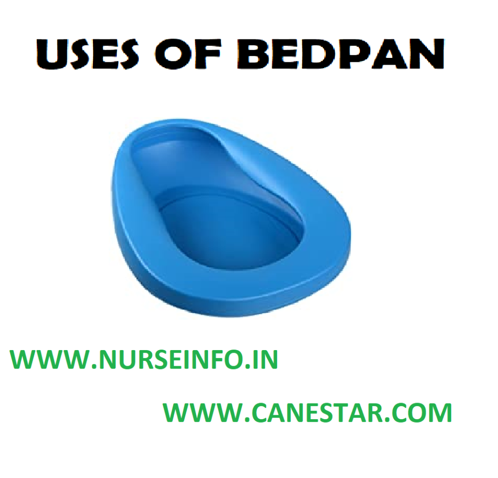 USE OF BEDPAN – Bowel Elimination (Purpose, Indications, Types, Preliminary Assessment, Preparation of Patient and Environment, Equipment, Procedure and After Care)