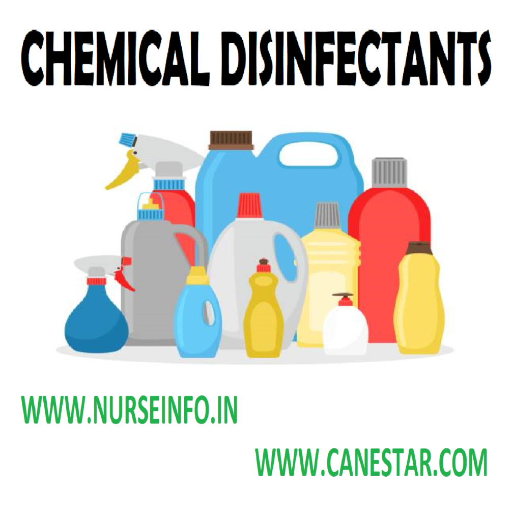 CHEMICAL DISINFECTANTS - Mechanism, Disinfectants, Chemicals uses & mechanism, Advantages, Disadvantages, General instruction