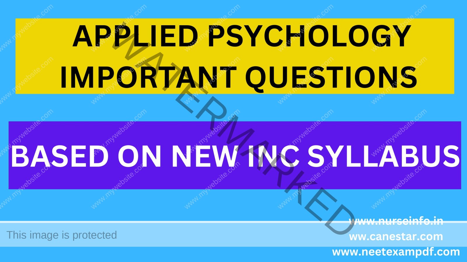 APPLIED PSYCHOLOGY IMPORTANT QUESTIONS 2024 FOR BSC NURSING - Nursing ...