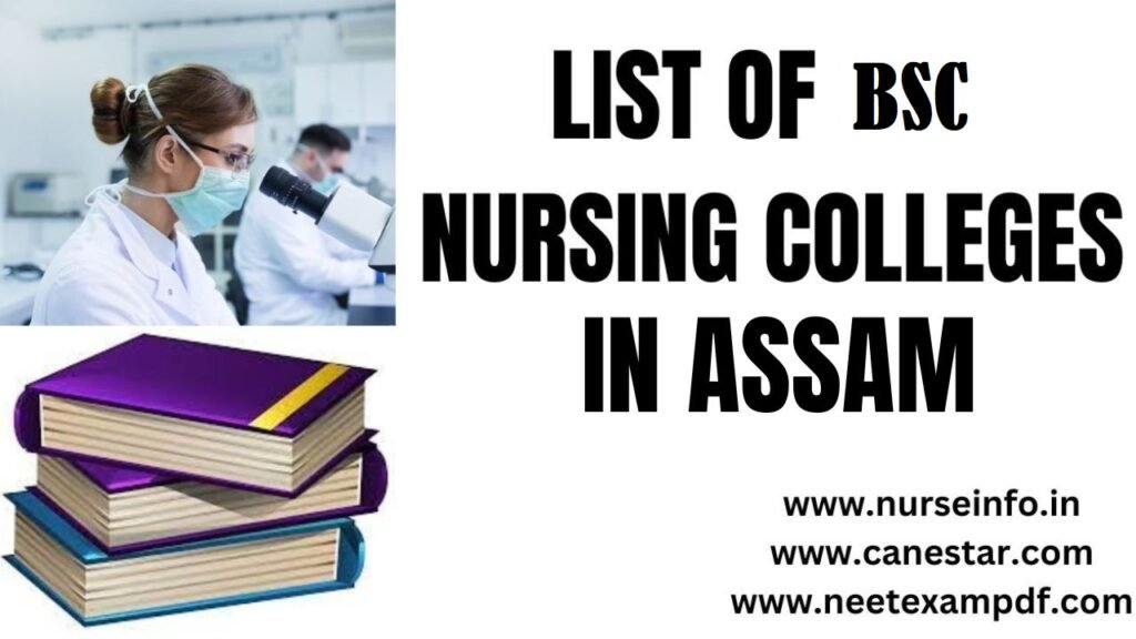 LIST OF B.Sc., NURSING COLLEGES IN ASSAM APPROVED BY INC & ANC