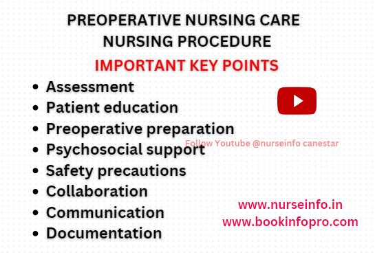 Preoperative nursing care - nurseinfo 