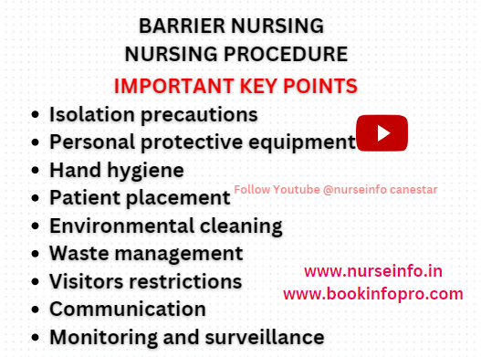 barrier nursing - nursing procedure - nurseinfo 
