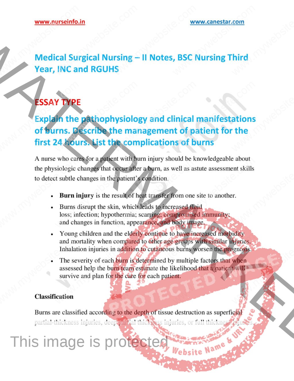 Medical Surgical Nursing – II Notes/Book For BSC Third Year Nursing ...