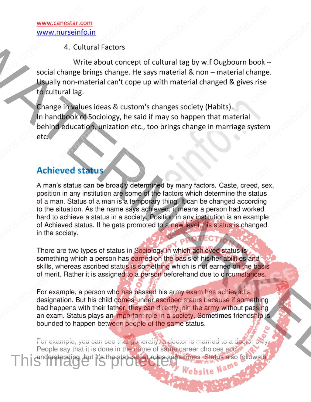 Bsc Nursing Sociology Second Year Notes Pdf Nurse Info