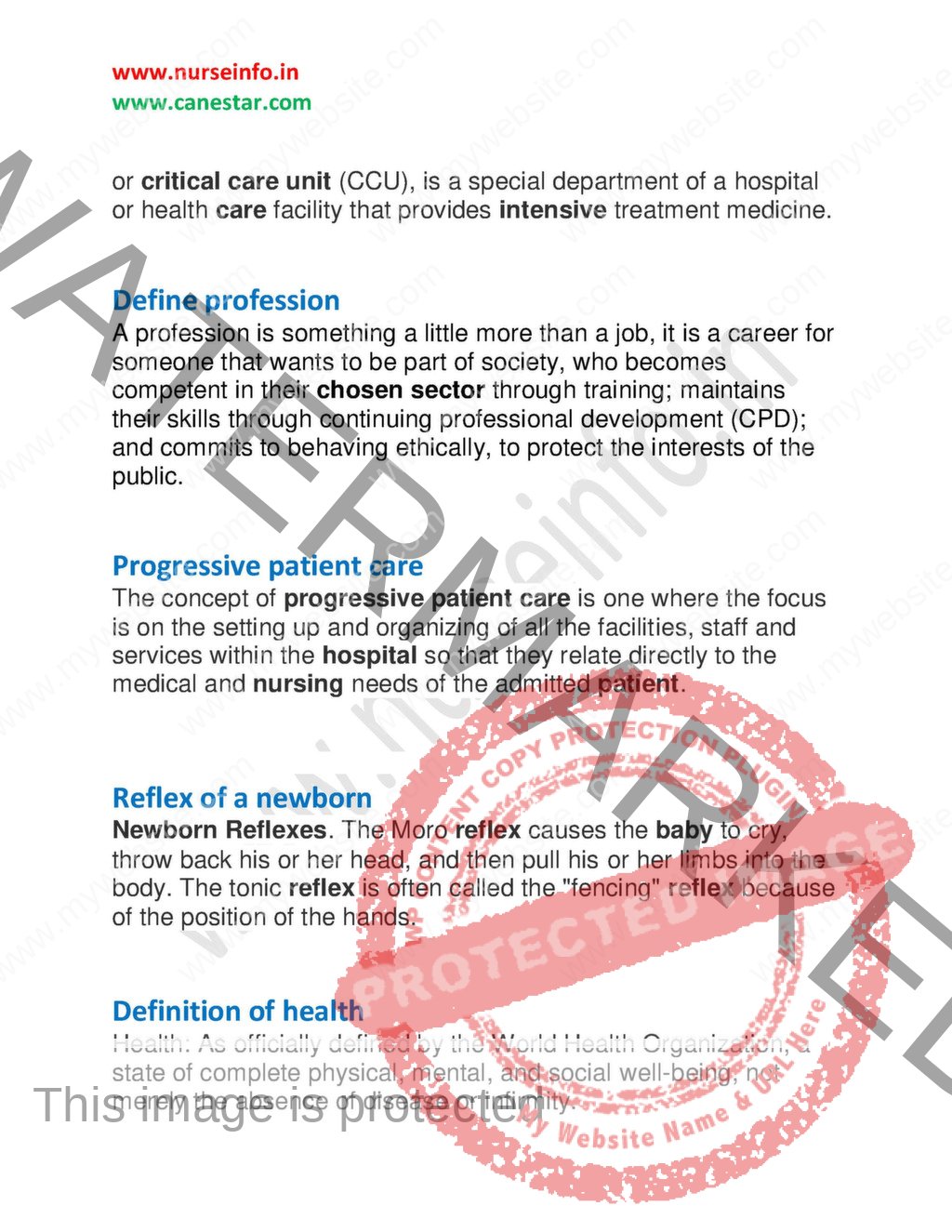 Nursing Foundation Notes/book For P.C. BSC NURSING | Nurseinfo