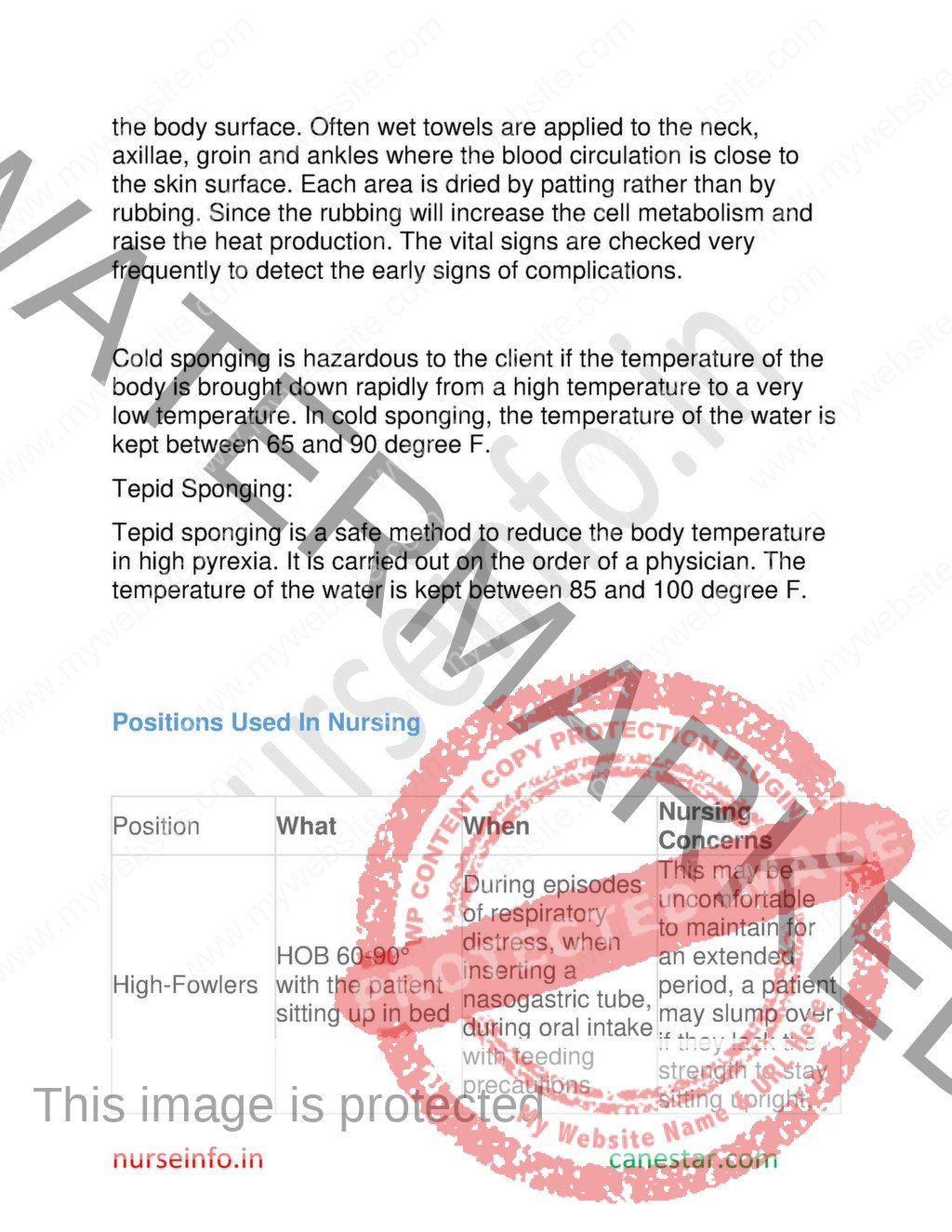 BSC Nursing First Year "Nursing Foundation" Notes/Book (PDF) | nurseinfo