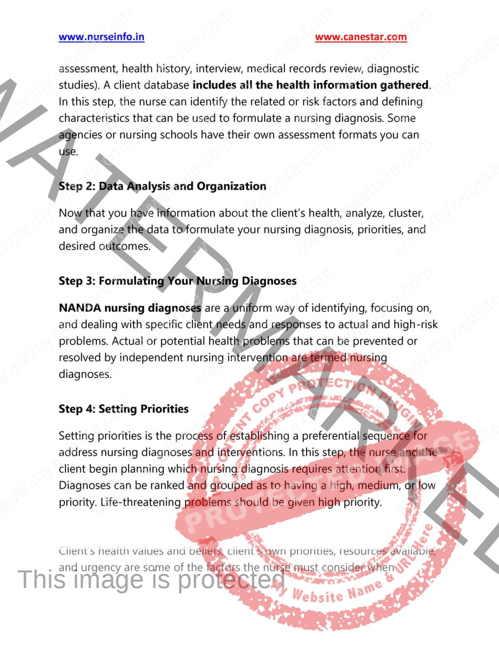 BASIC AND GENERAL NURSING CARE PLAN (PDF) | nurseinfo