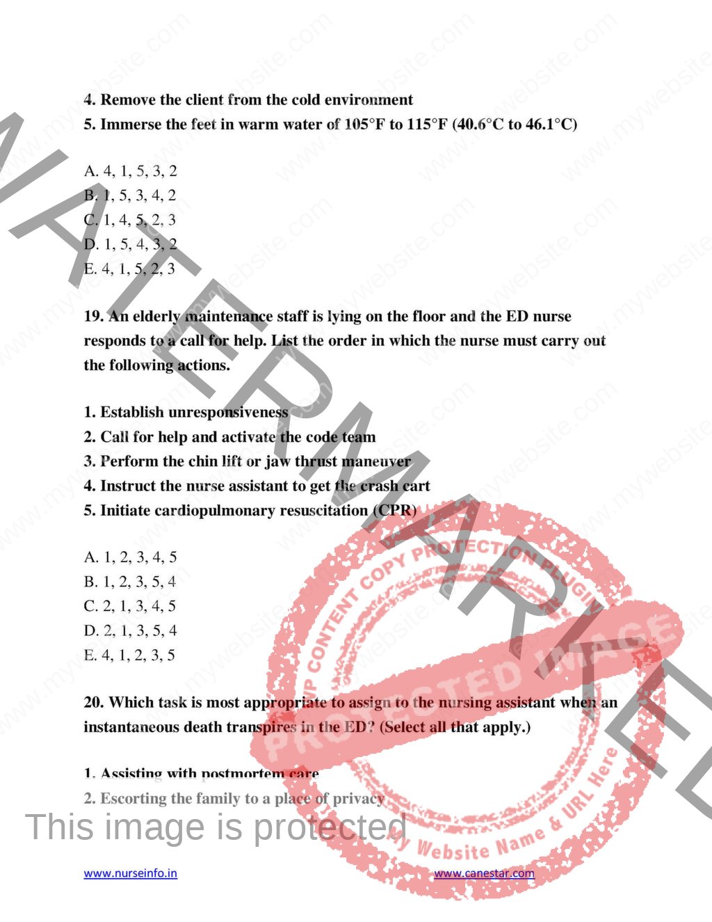 NCLEX PRACTICE QUESTIONS AND ANSWERS (PDF) Questions Type | nurseinfo