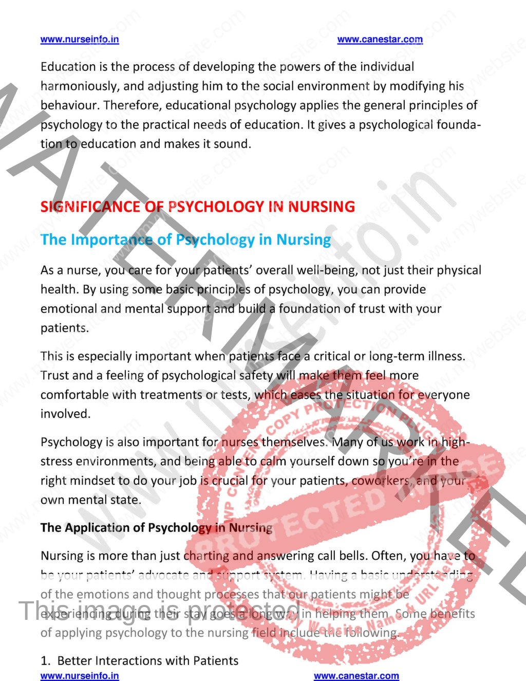 Applied Psychology Notes/book (PDF) FOR BSC NURSING STUDENTS - Nurse ...